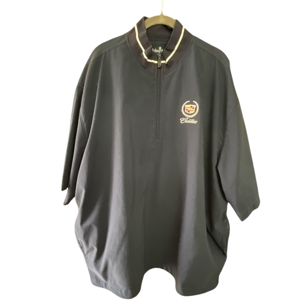 Blue Men's Ashworth Cadillac 1/4 Zip Shacket